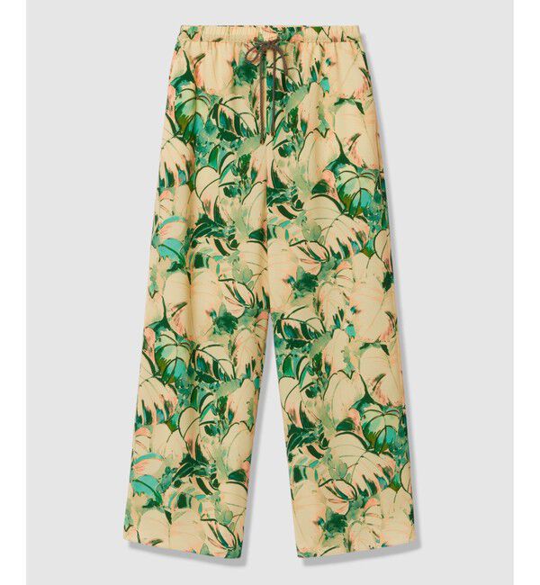 allureville「ボタニカルプリントパンツ」|チノ|