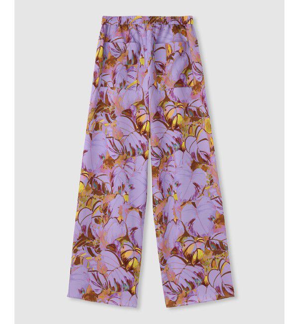 allureville「ボタニカルプリントパンツ」|チノ|