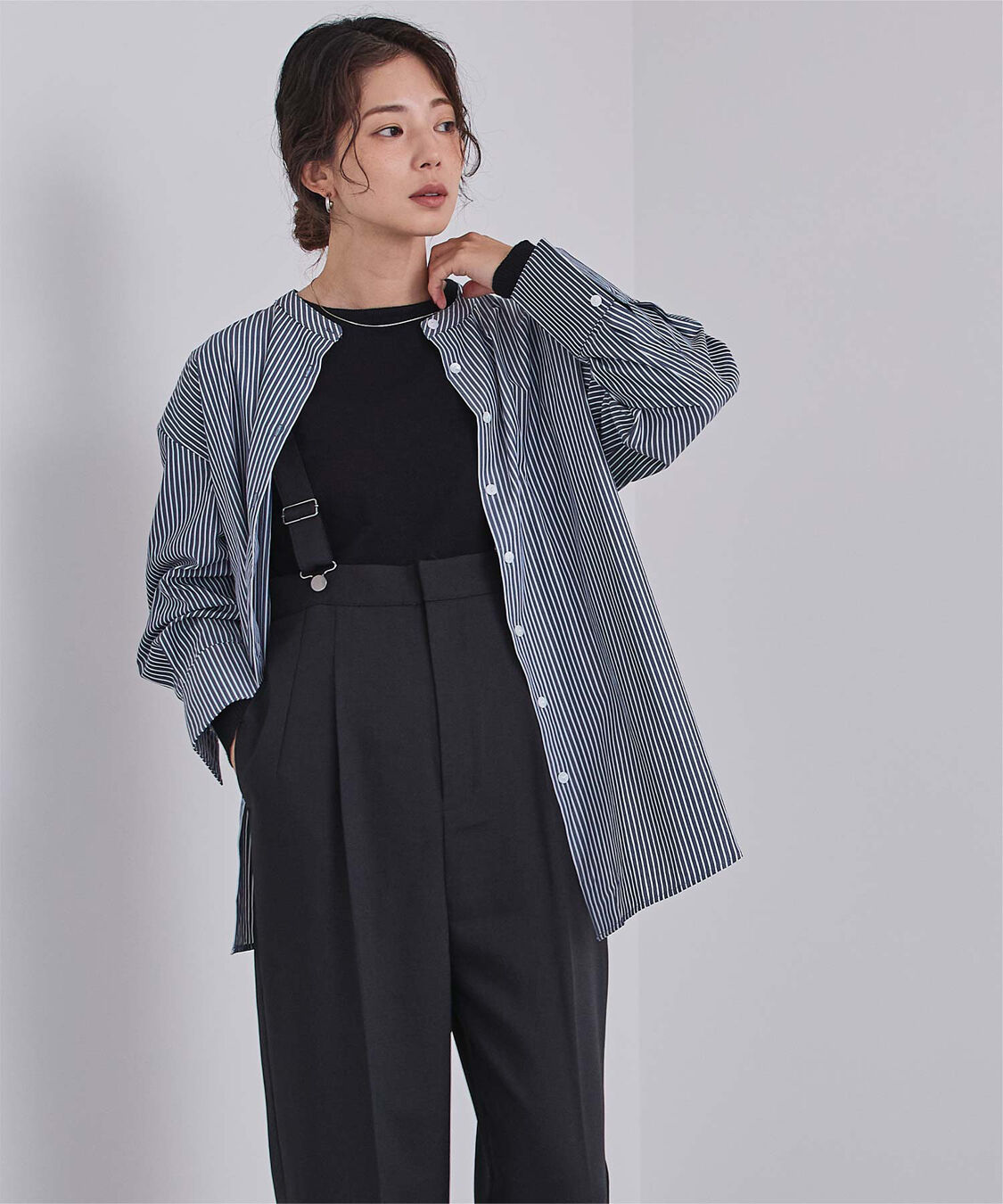 ur's「釦バックスリットチュニックシャツ」|シャツ・ブラウス|