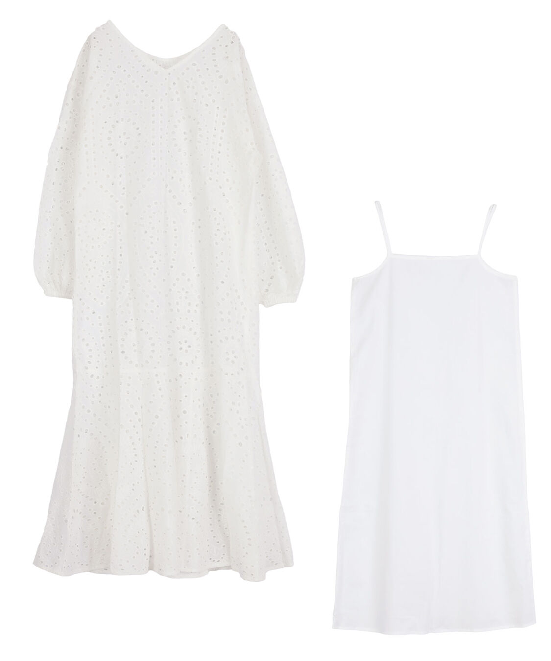 titivate「前後2way長袖コットンレースワンピース」|ワンピース|