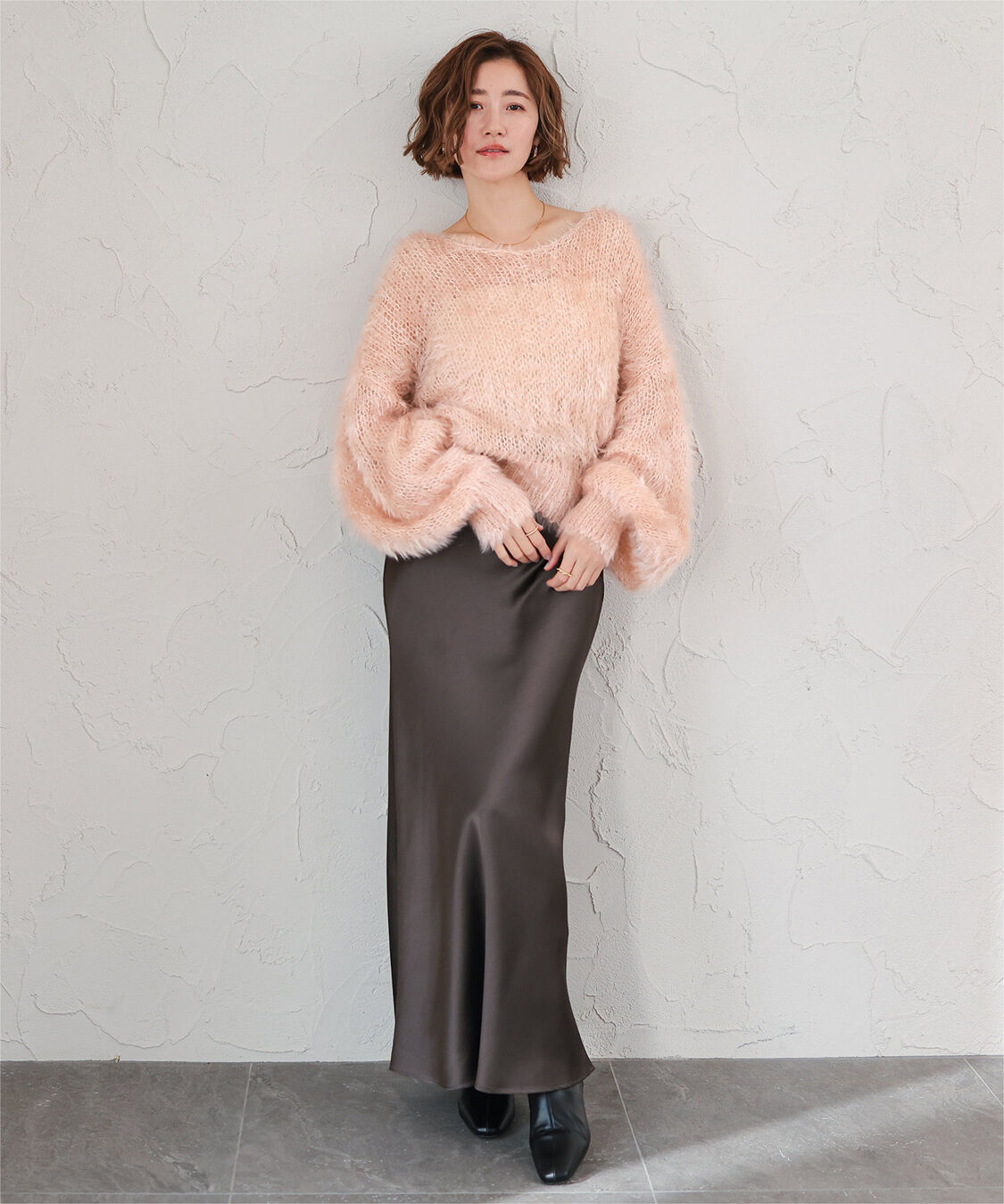 ur's「Vネックオーバーサイズシアーローゲージニット」|ニット・セーター|