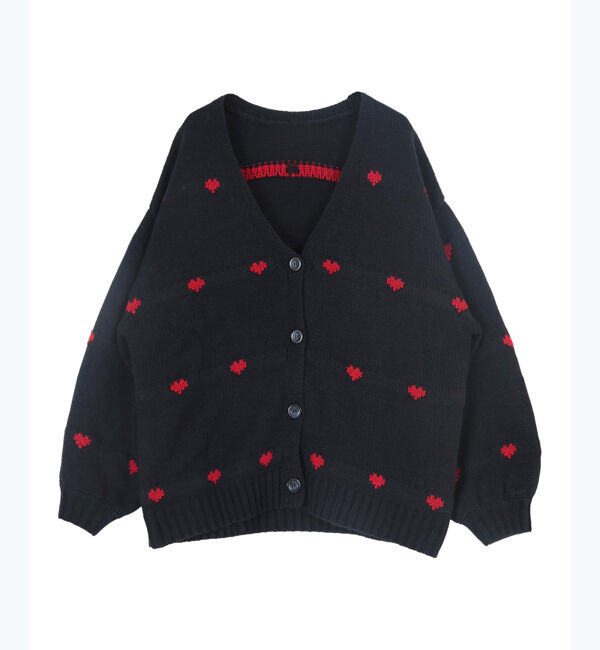 titivate「ハートニットカーディガン」|カーディガン|