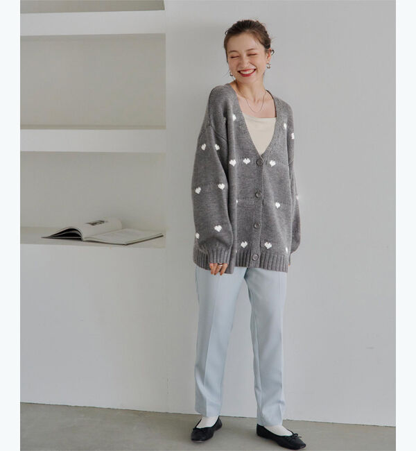 titivate「ハートニットカーディガン」|カーディガン|