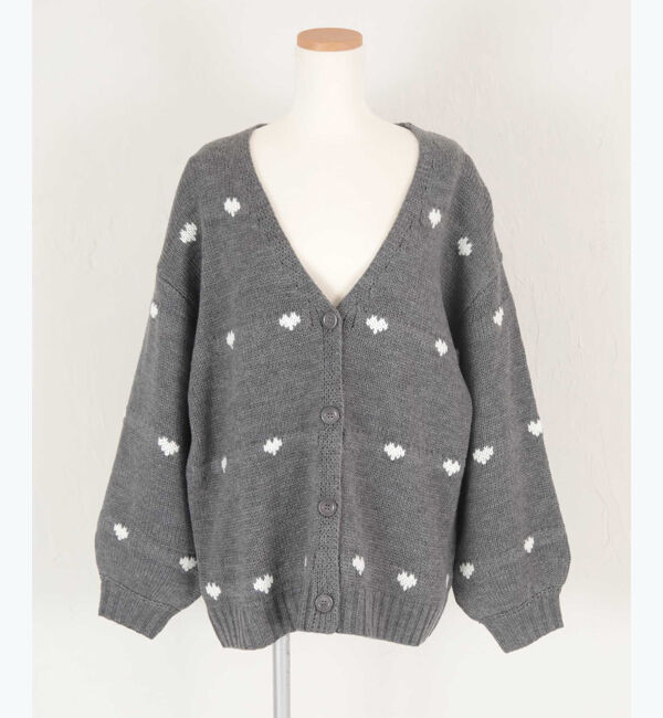 titivate「ハートニットカーディガン」|カーディガン|