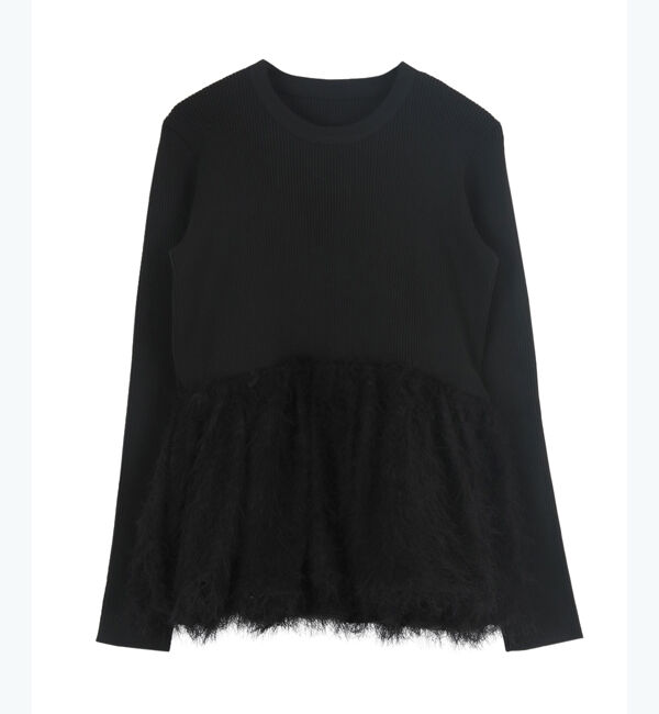 titivate「ドッキングペプラムニットトップス」|ニット・セーター|