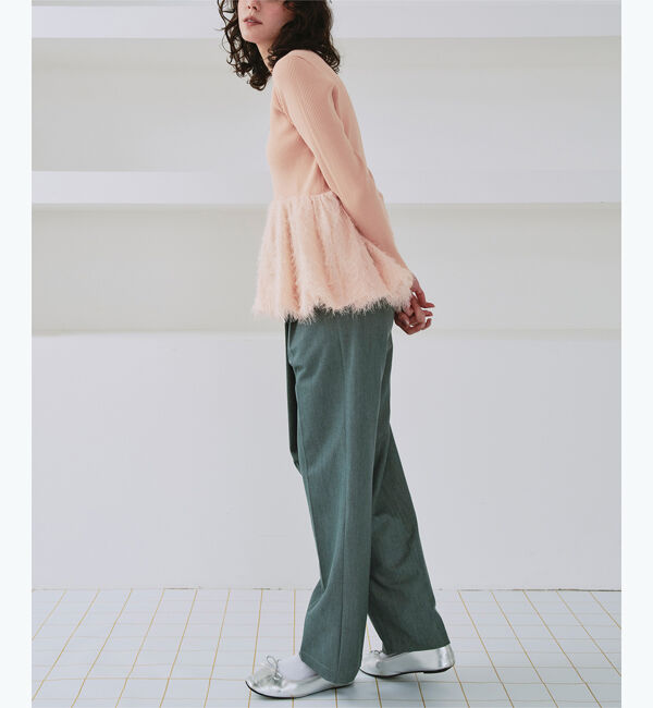 titivate「ドッキングペプラムニットトップス」|ニット・セーター|