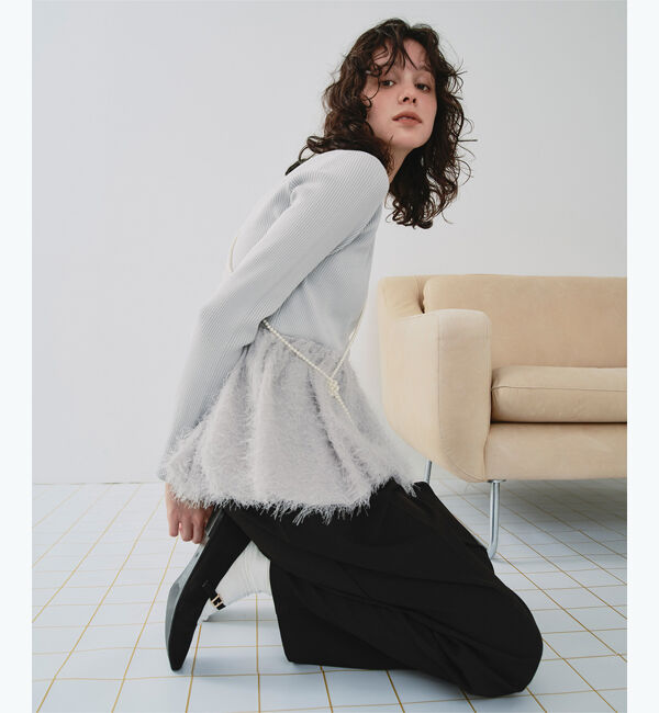 titivate「ドッキングペプラムニットトップス」|ニット・セーター|