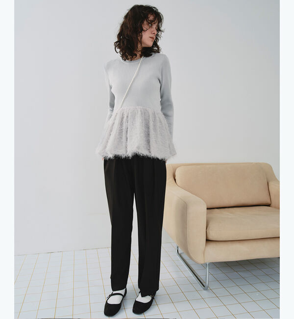 titivate「ドッキングペプラムニットトップス」|ニット・セーター|