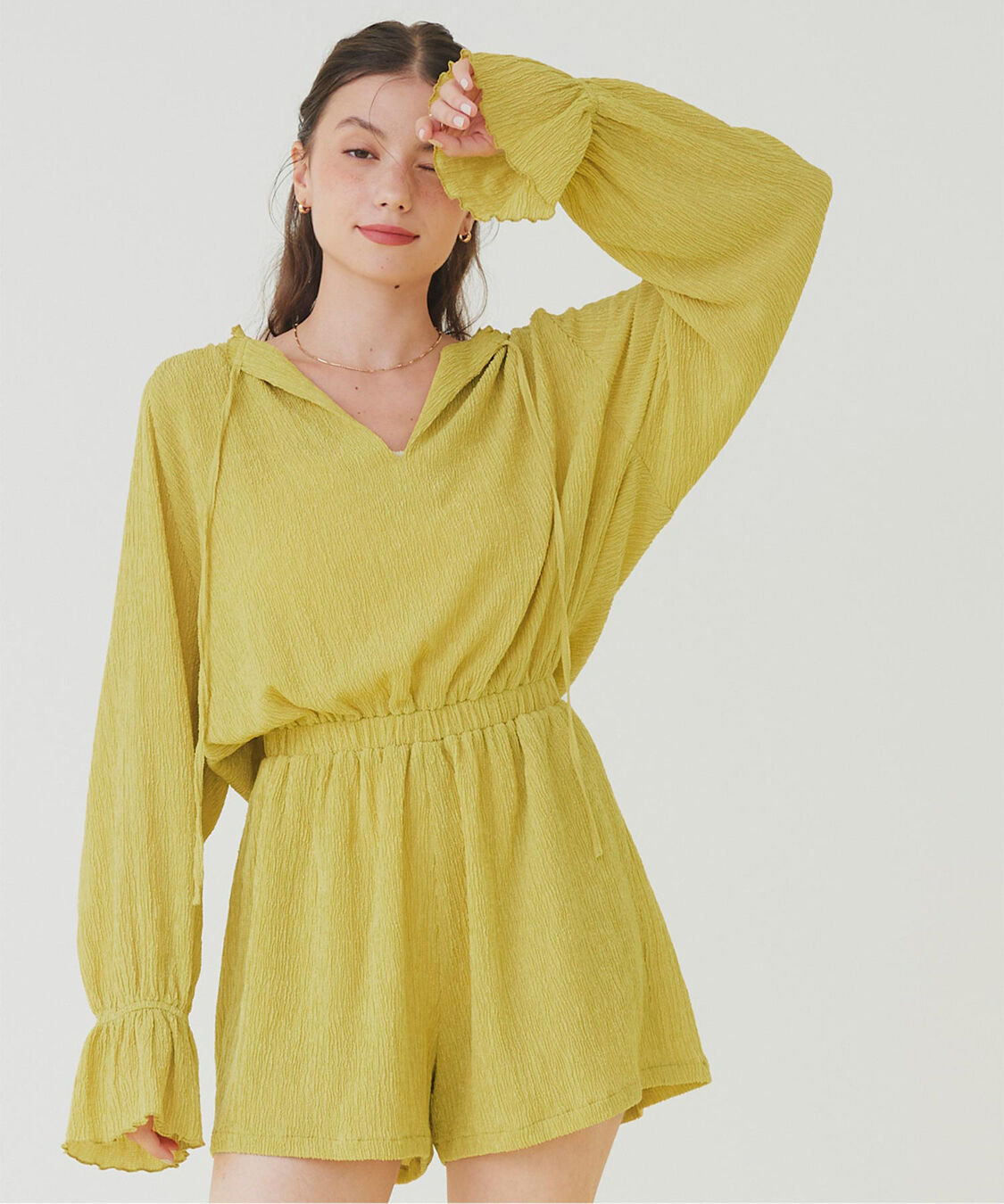 SEA DRESS「リラックス長袖オールインワン/ラッシュガード」|コンビネゾン|