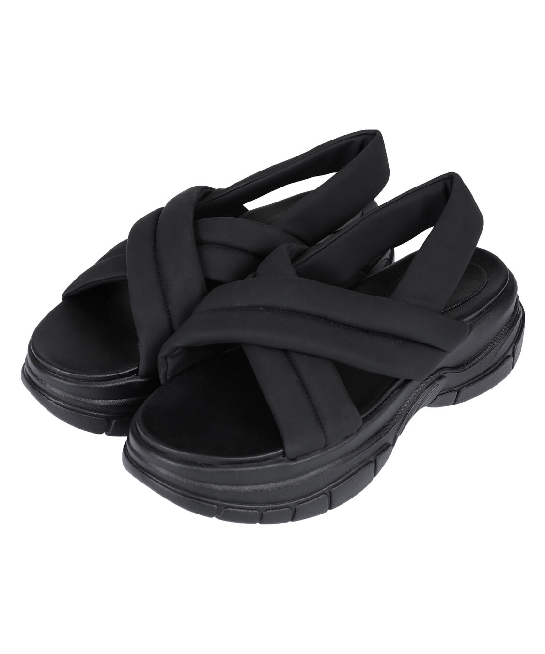 titivate「クロスパデットサンダル」|サンダル|