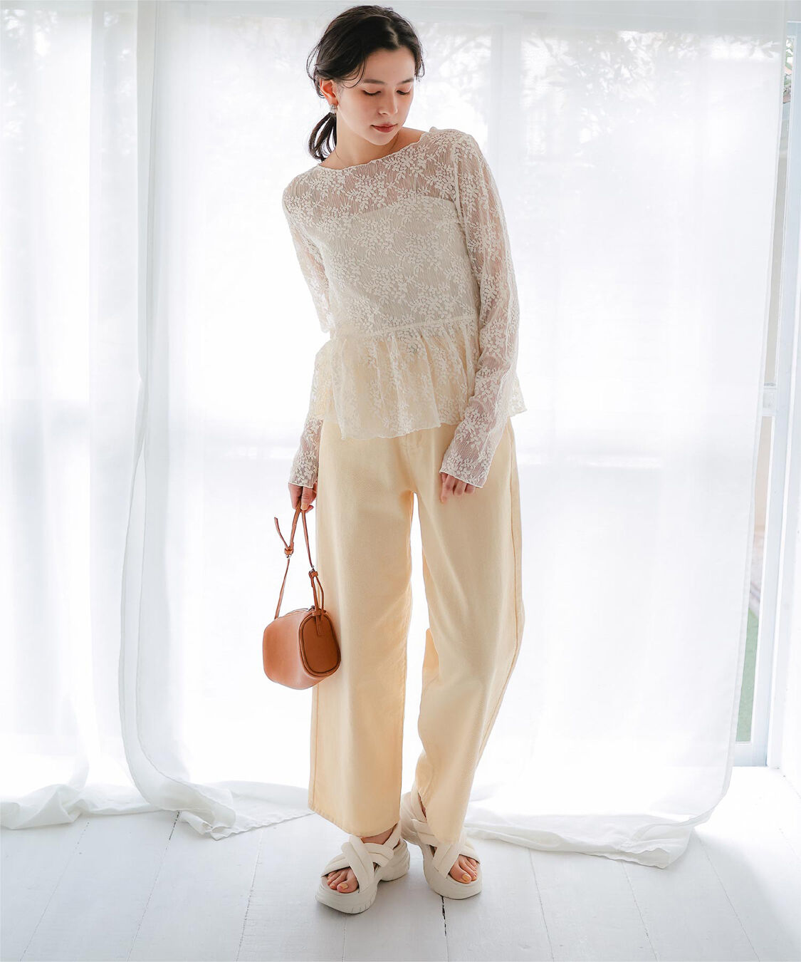 titivate「クロスパデットサンダル」|サンダル|