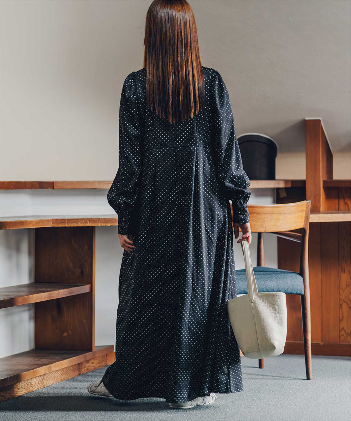 titivate「【高山直子さんコラボアイテム】ボリュームギャザースリーブフレアワンピース」|ワンピース|