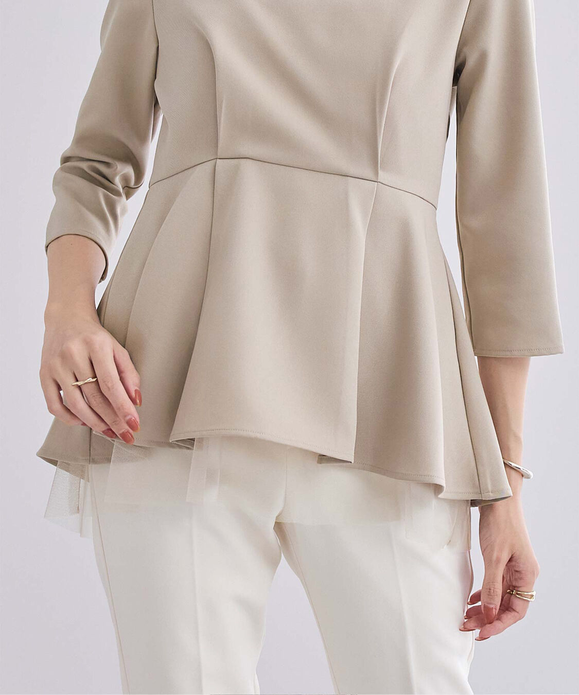 ur's「キーネックチュールティアードトップス」|シャツ・ブラウス|