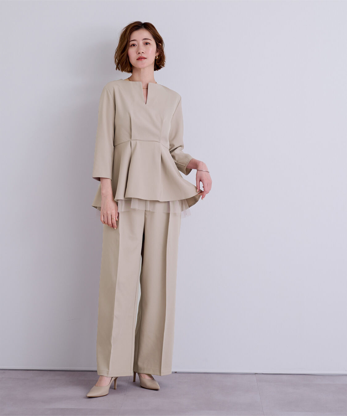 ur's「キーネックチュールティアードトップス」|シャツ・ブラウス|