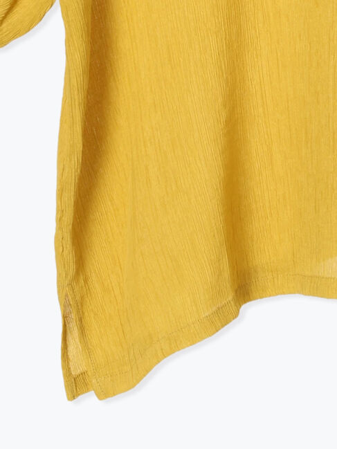 Lugnoncure「楊柳袖シャーリングブラウス」|シャツ・ブラウス|