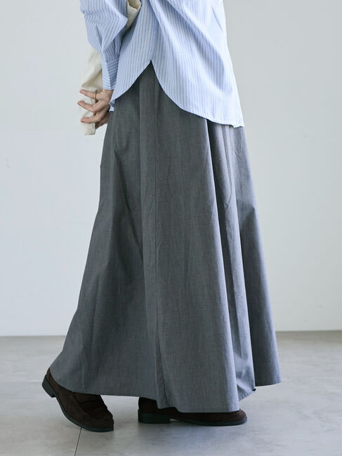 Lugnoncure「【選べる着丈】タイプライタースカート」|スカート|グレー