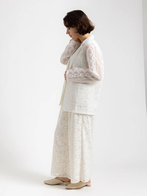 Te chichi「【Atelier ChouChou】オーガンジーレースダブルジャケット」|その他|