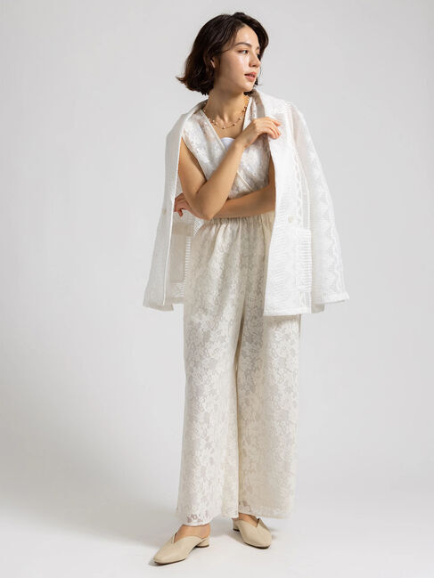 Te chichi「【Atelier ChouChou】オーガンジーレースダブルジャケット」|その他|