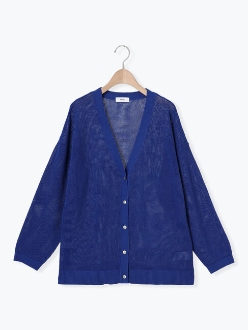 SM2「メッシュ編みVネックカーディガン」|カーディガン|