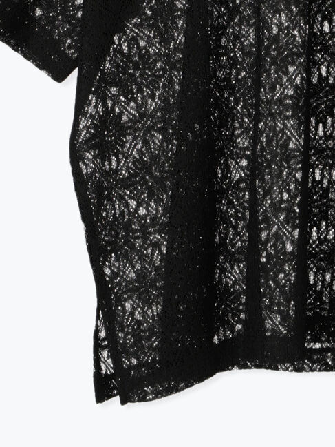 Samansa Mos2 blue「レースTシャツ」|Tシャツ・カットソー|