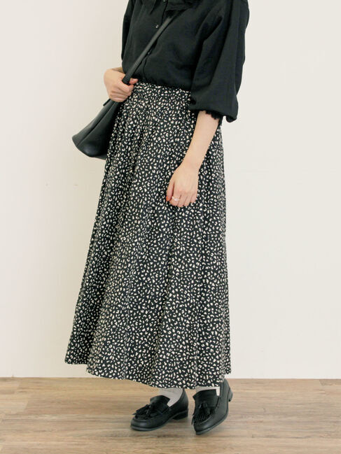 Samansa Mos2「柄アソートタックスカート」|スカート|