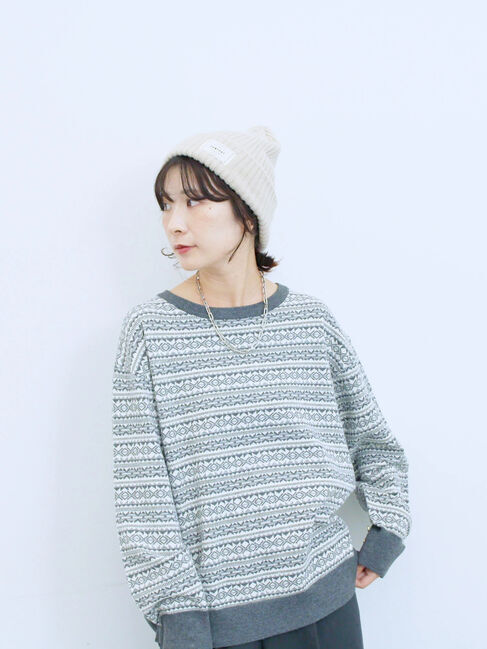 Samansa Mos2 blue「リブニット帽」|その他|