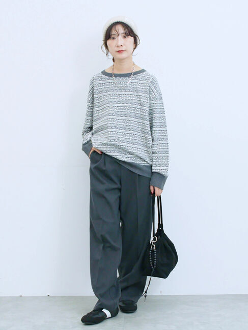 Samansa Mos2 blue「リブニット帽」|その他|