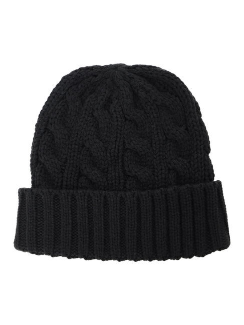 Samansa Mos2 blue「ケーブルニット帽」|その他|