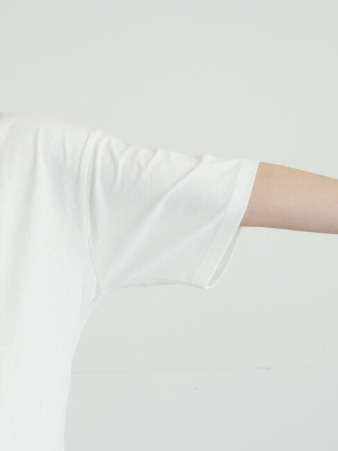 Samansa Mos2「【接触冷感】箔プリントTシャツ」|Tシャツ・カットソー|