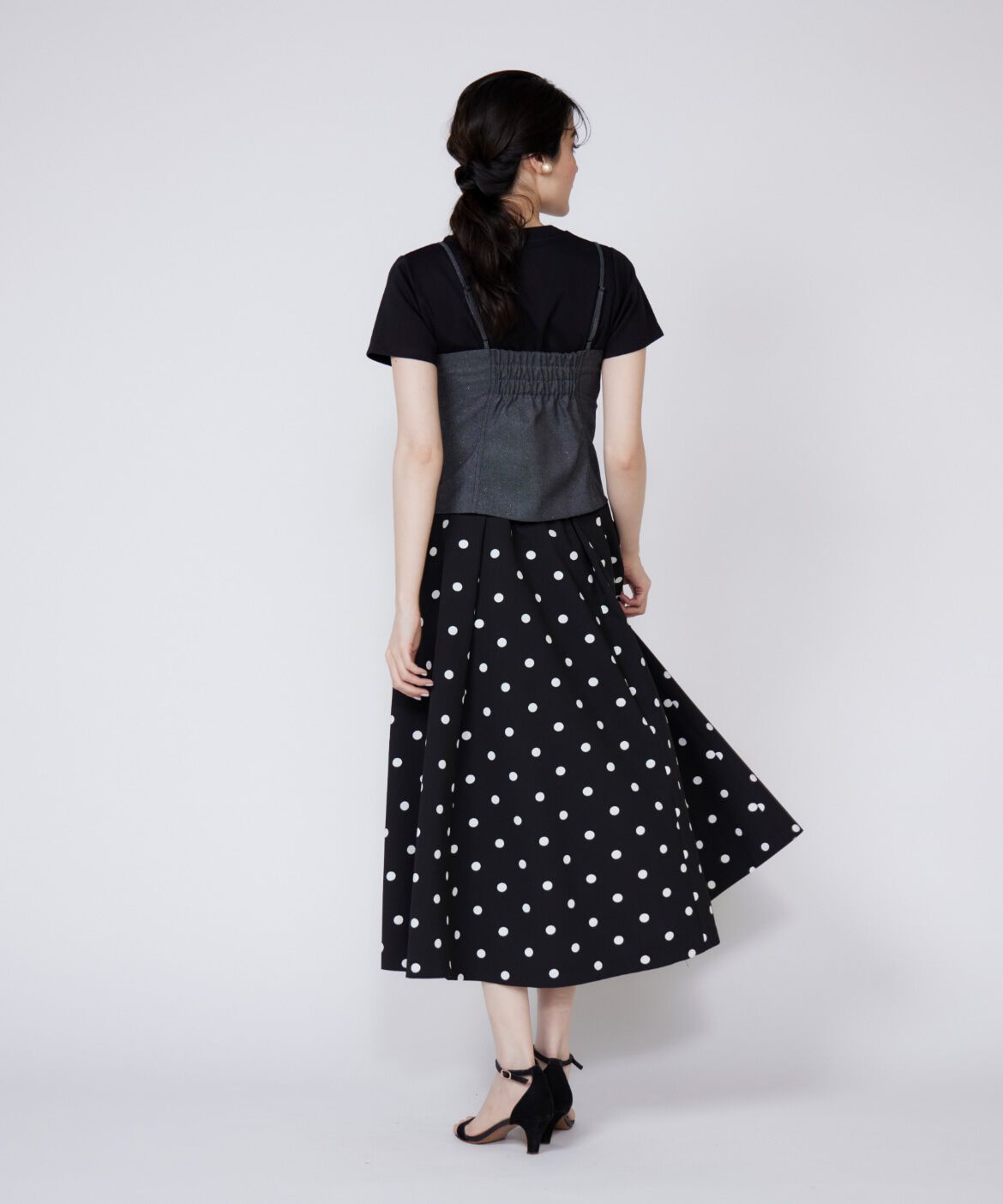 Maglie le cassetto「ラメデニムビスチェ」|シャツ・ブラウス|