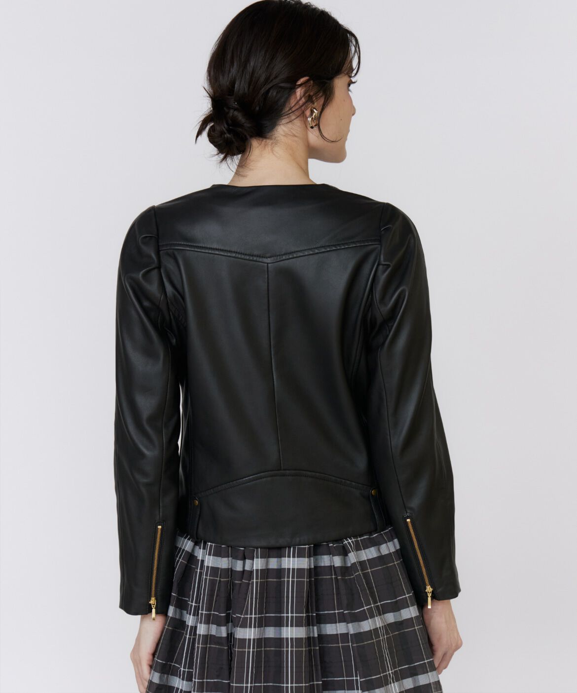 Maglie le cassetto「《M Maglie le cassetto》ｽﾊﾟﾆｯｼｭﾗﾑﾚｻﾞｰﾌﾞﾙｿﾞﾝ《美人百花9 」|ライダースジャケット|