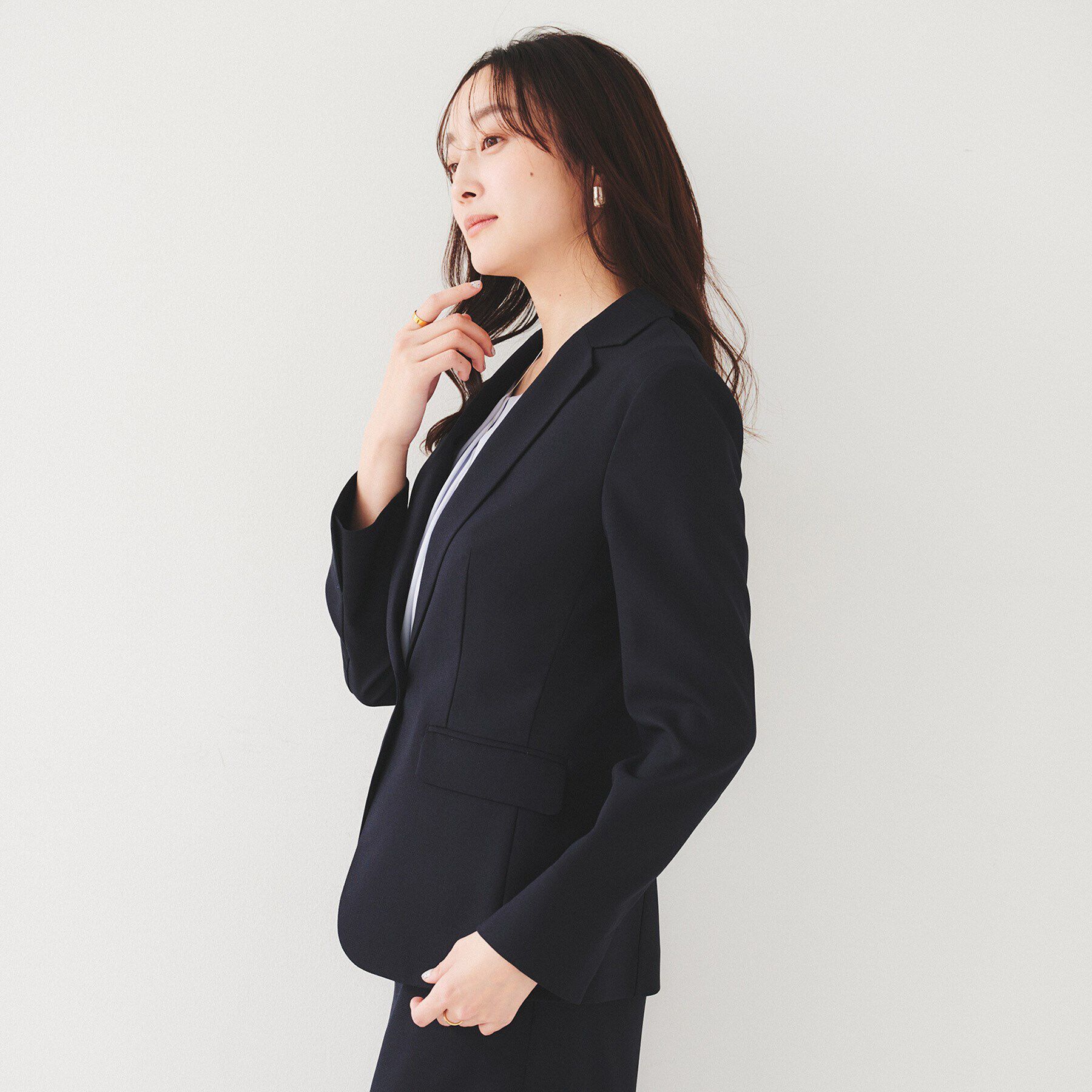 UNTITLED「【セットアップ可能】リネンライク テーラードジャケット」|テーラードジャケット|