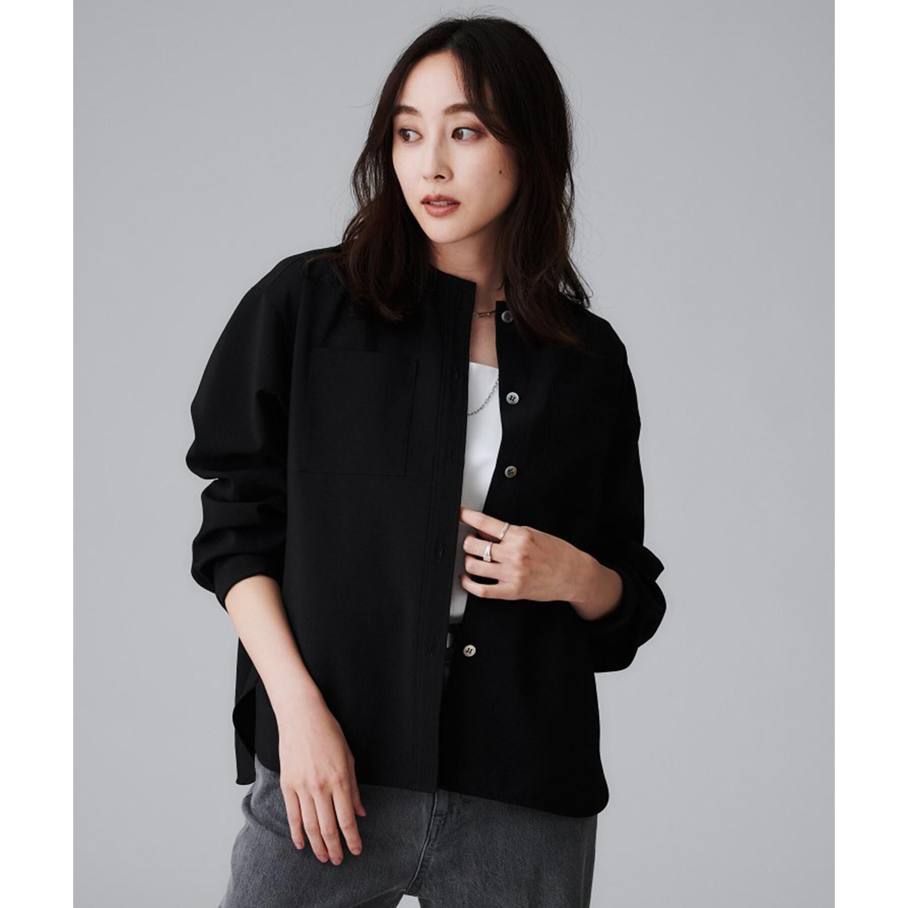 UNTITLED「【秋も着られる/セットアップ可】リラククールシャツ」|シャツ・ブラウス|