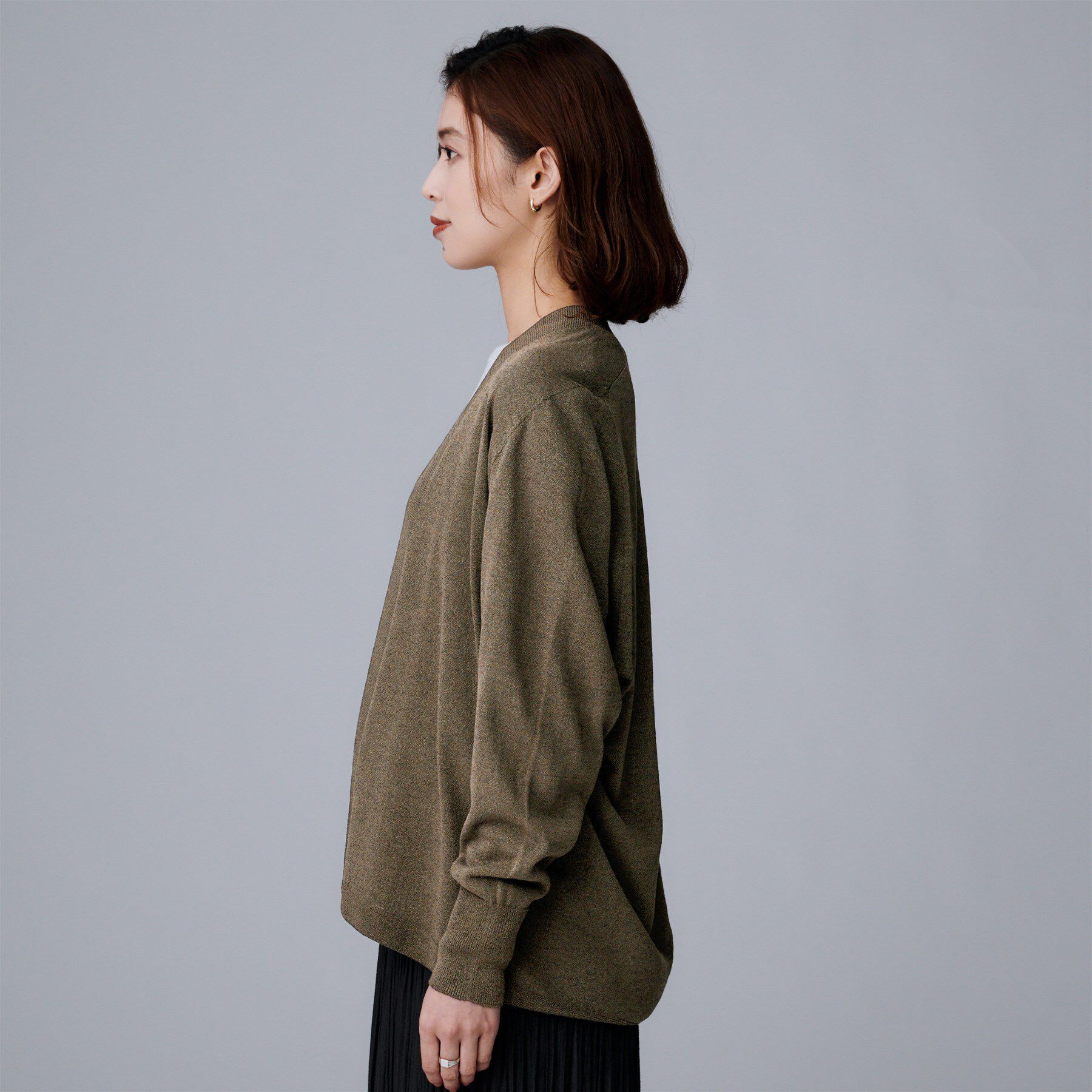 UNTITLED「【きれいめ羽織り/オフィス】釦レスカーディガン」|カーディガン|
