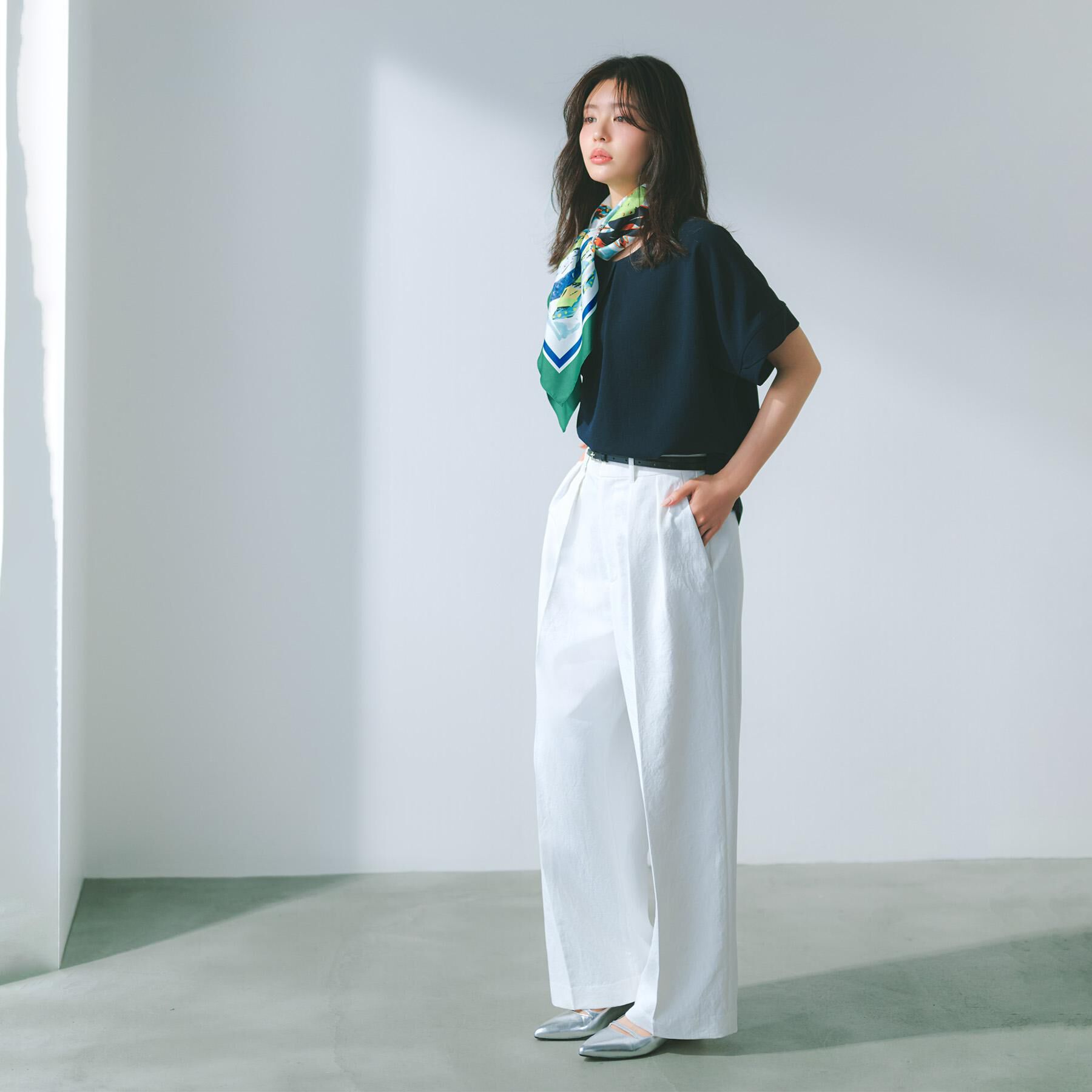 UNTITLED「【古畑星夏さん着用】メタリックフラットシューズ」|その他|