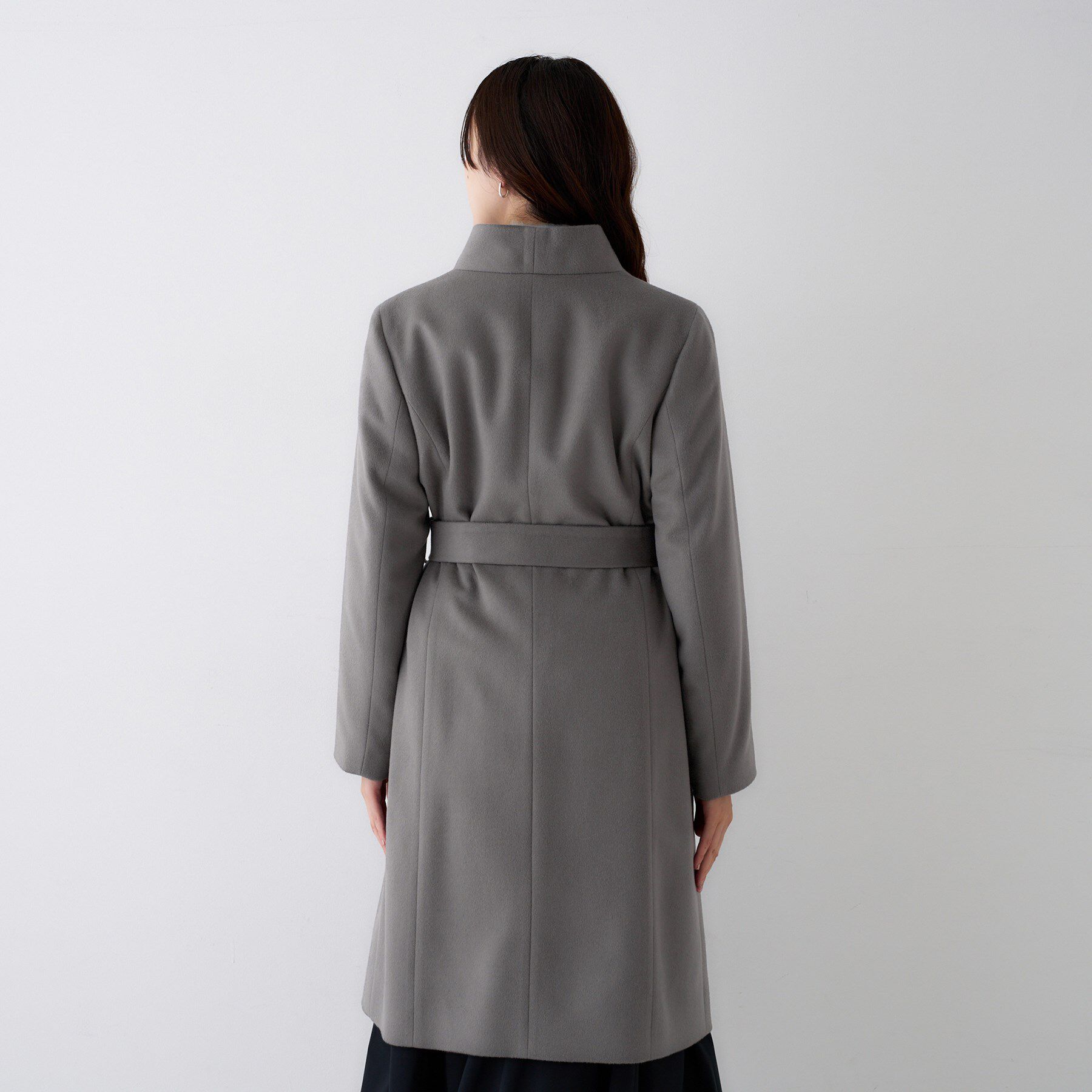 UNTITLED「【きれいめ/スタイリッシュ】2WAYスタンドカラーロングコート」|その他|