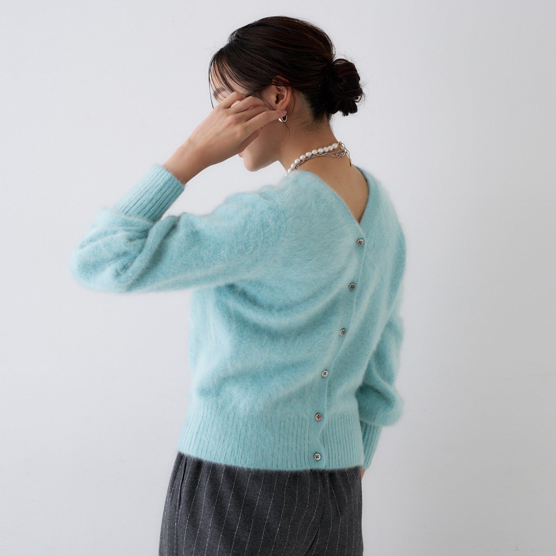 UNTITLED「【ふわふわニット/前後2WAY】フォックスカシミヤカーディガン」|カーディガン|