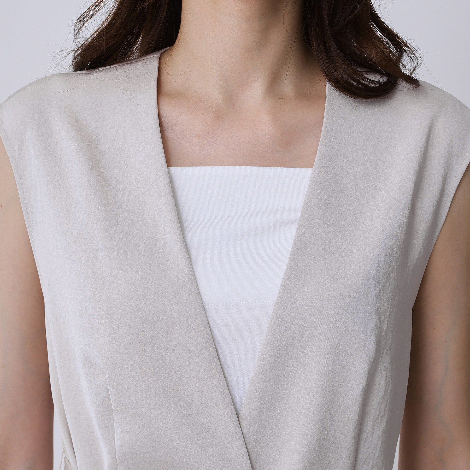 COUP DE CHANCE「【手洗い可／日本製】カラーレスジレ」|ベスト・ジレ|