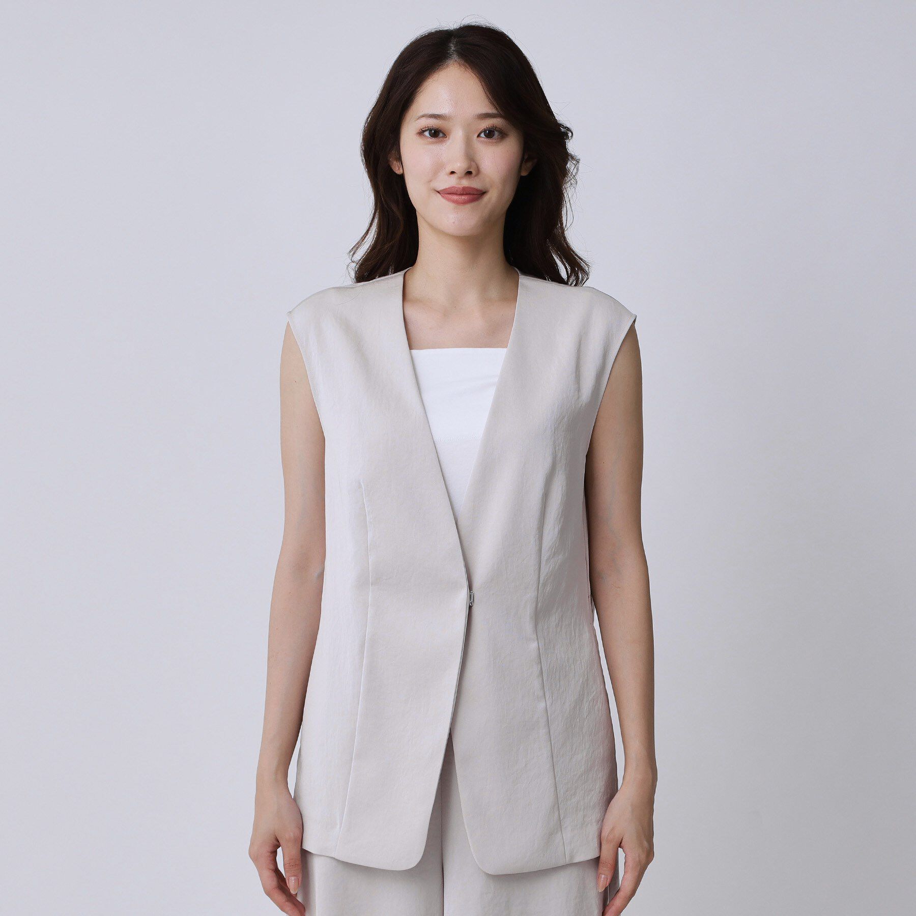 COUP DE CHANCE「【手洗い可／日本製】カラーレスジレ」|ベスト・ジレ|