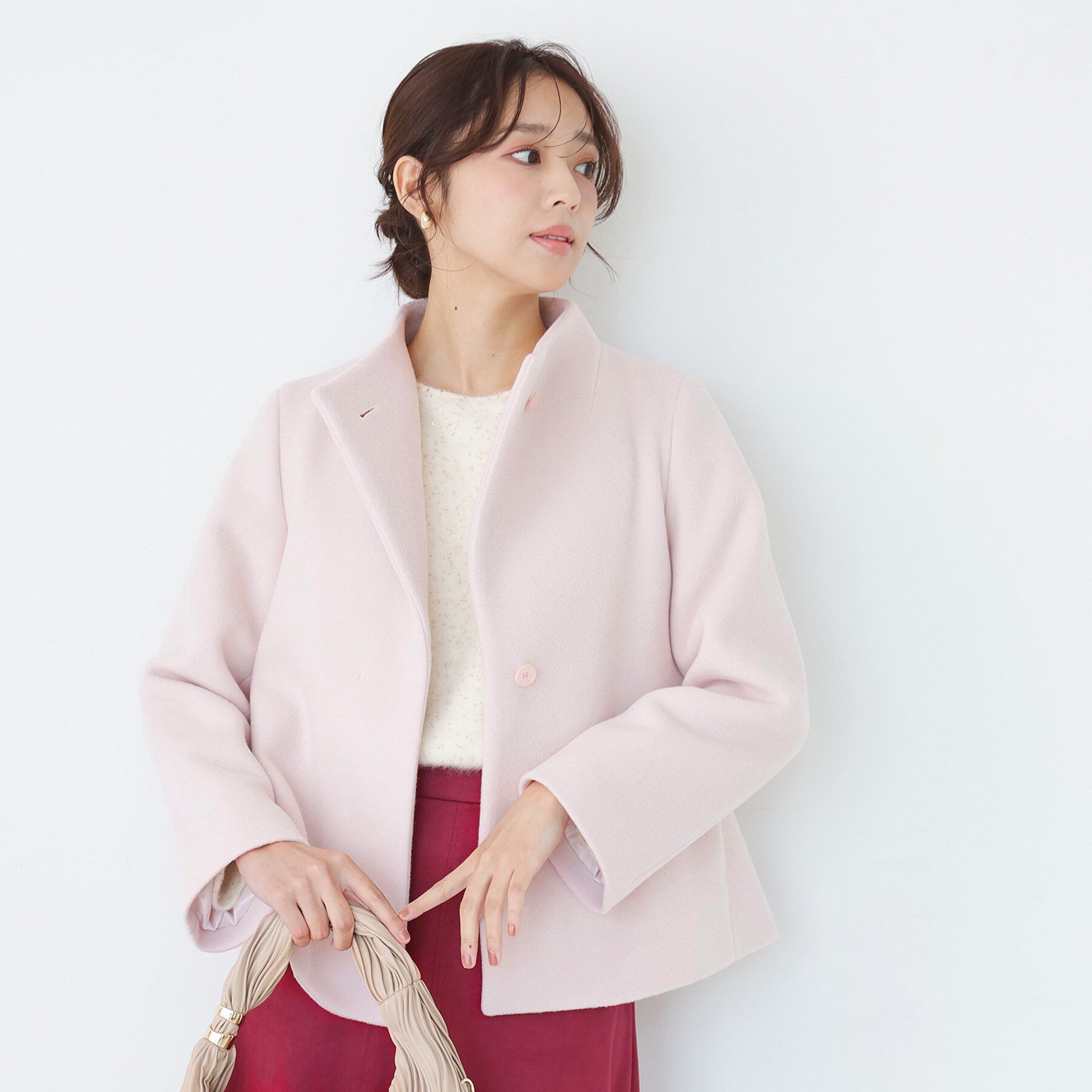 COUP DE CHANCE「【日本製】スタンドカラーのショート丈コート」|その他|