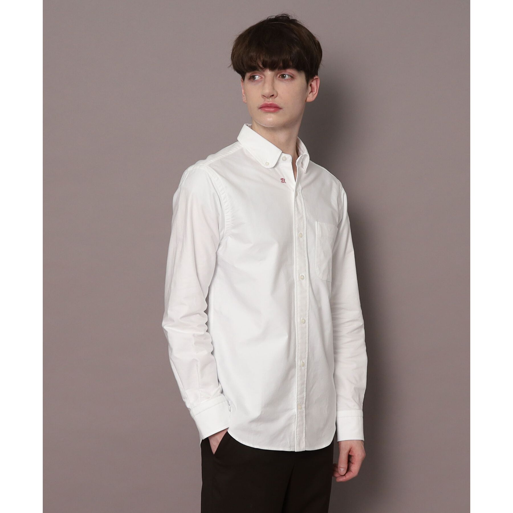 DRESSTERIOR「オックスフォード ラウンドカラーシャツ」|シャツ・ブラウス|