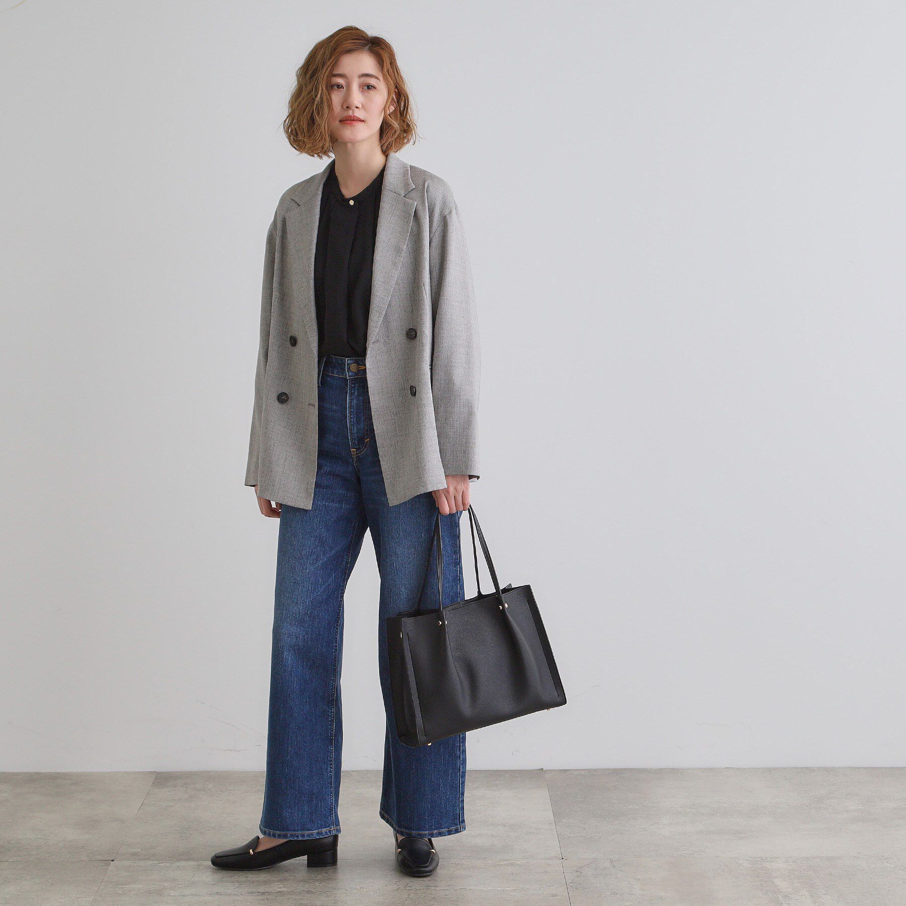 grove「【雑誌掲載】タックハンドルスクエア2WAYトート」|トートバッグ|