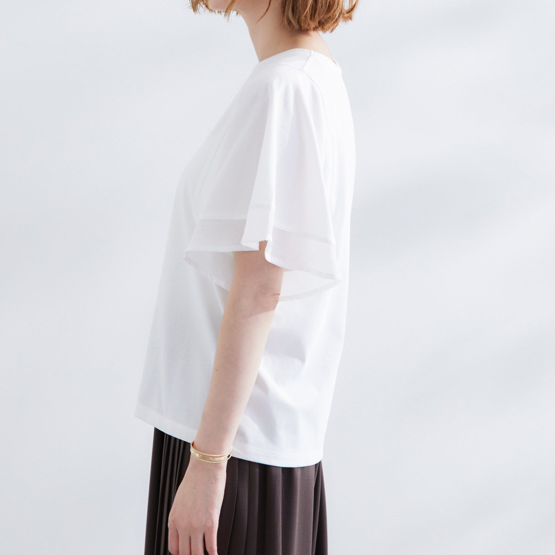 grove「【UVカット/二の腕カバー】1枚で着映えするフレアスリーブデザイン」|Tシャツ・カットソー|