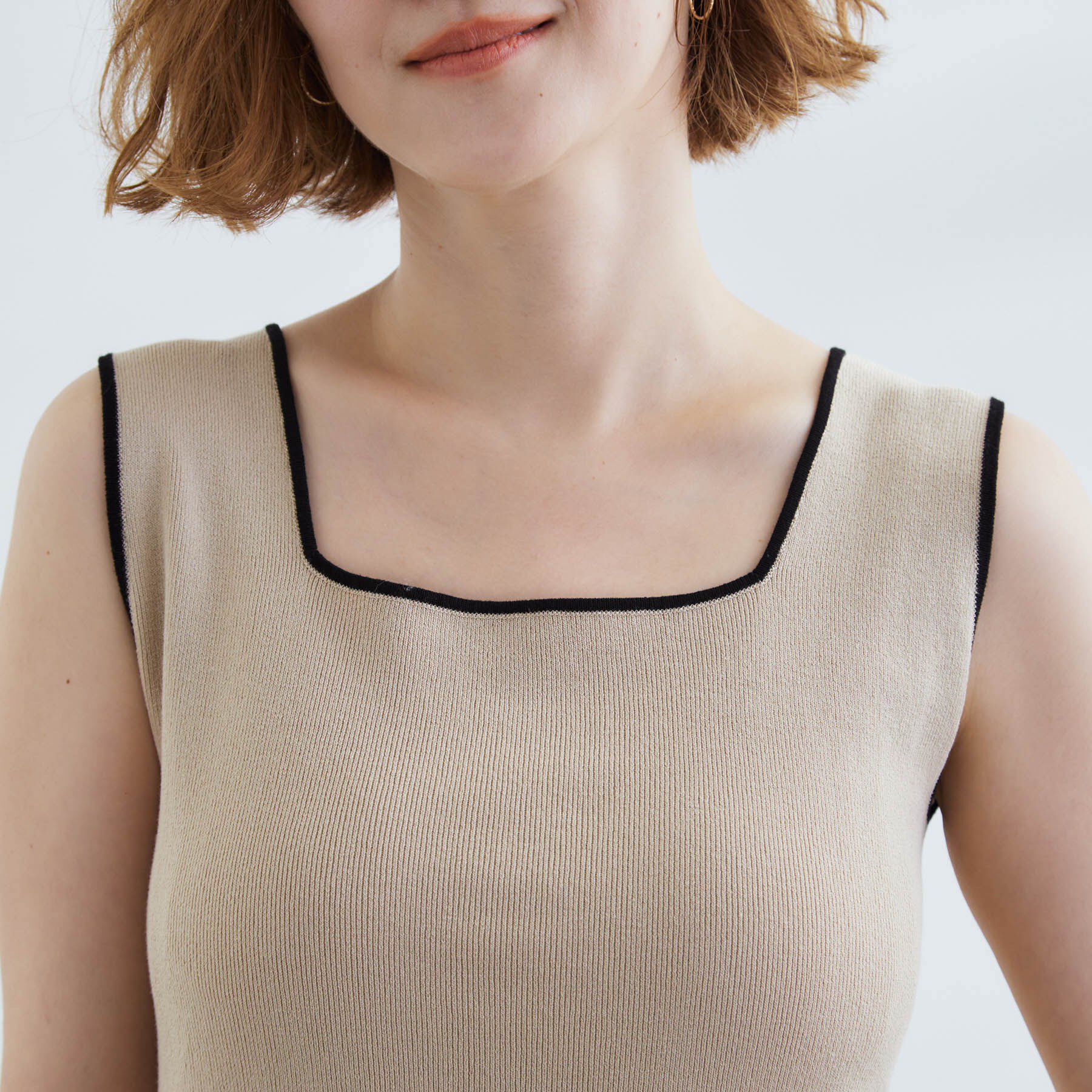 grove「2WAYスクエアネックタンク」|キャミソール|