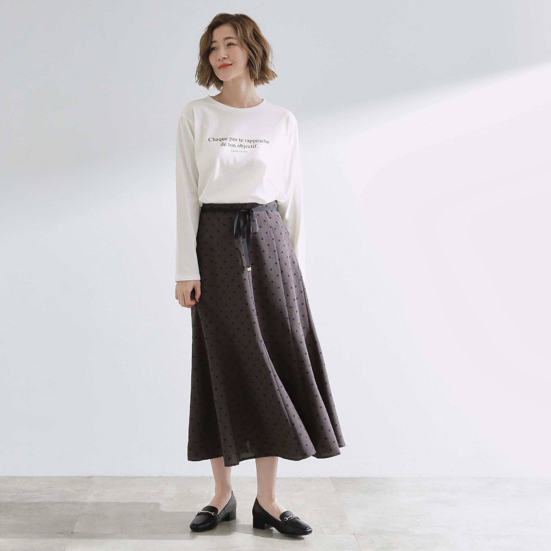 grove「【UVカット】ロゴアソートベーシックロンT」|Tシャツ・カットソー|