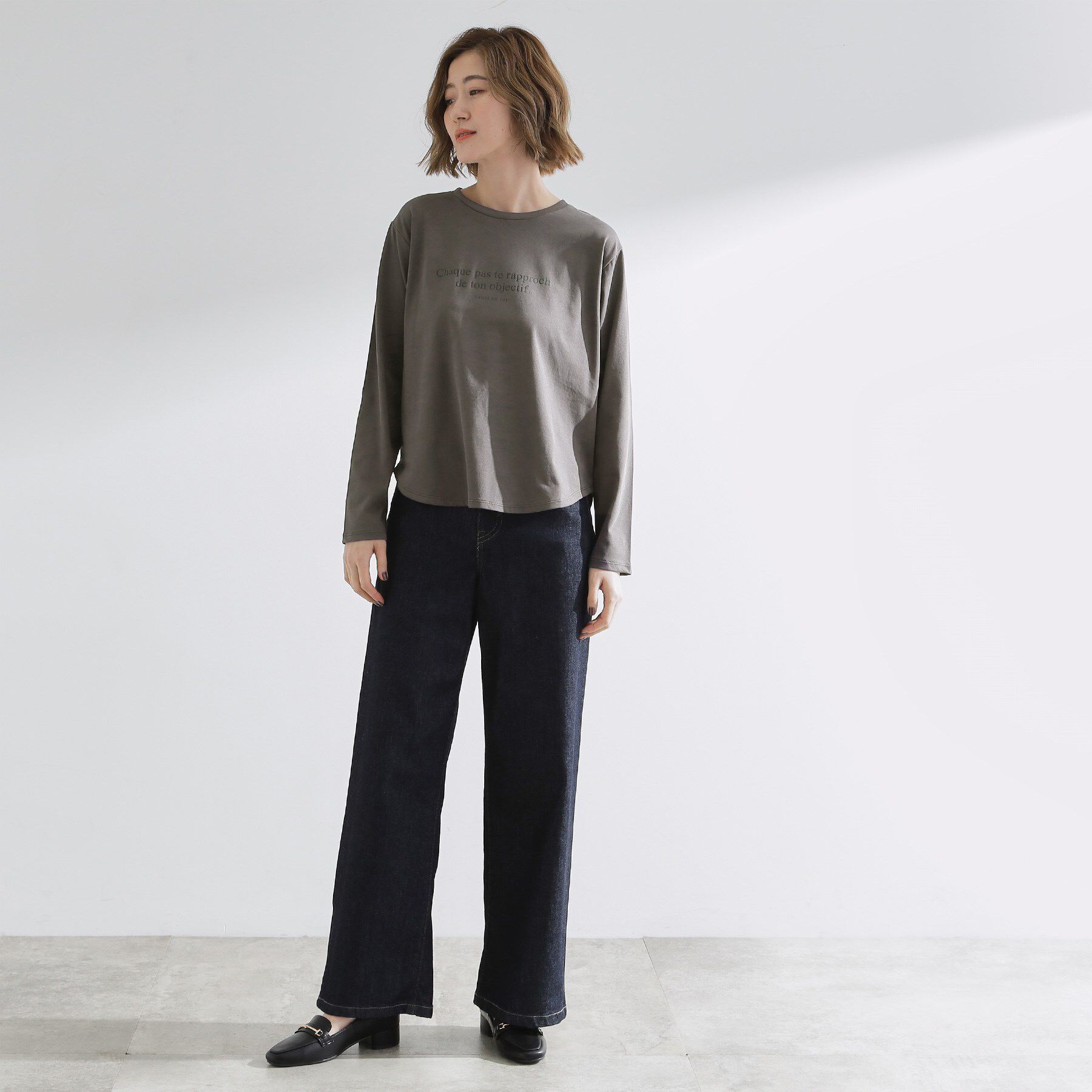 grove「【UVカット】ロゴアソートベーシックロンT」|Tシャツ・カットソー|