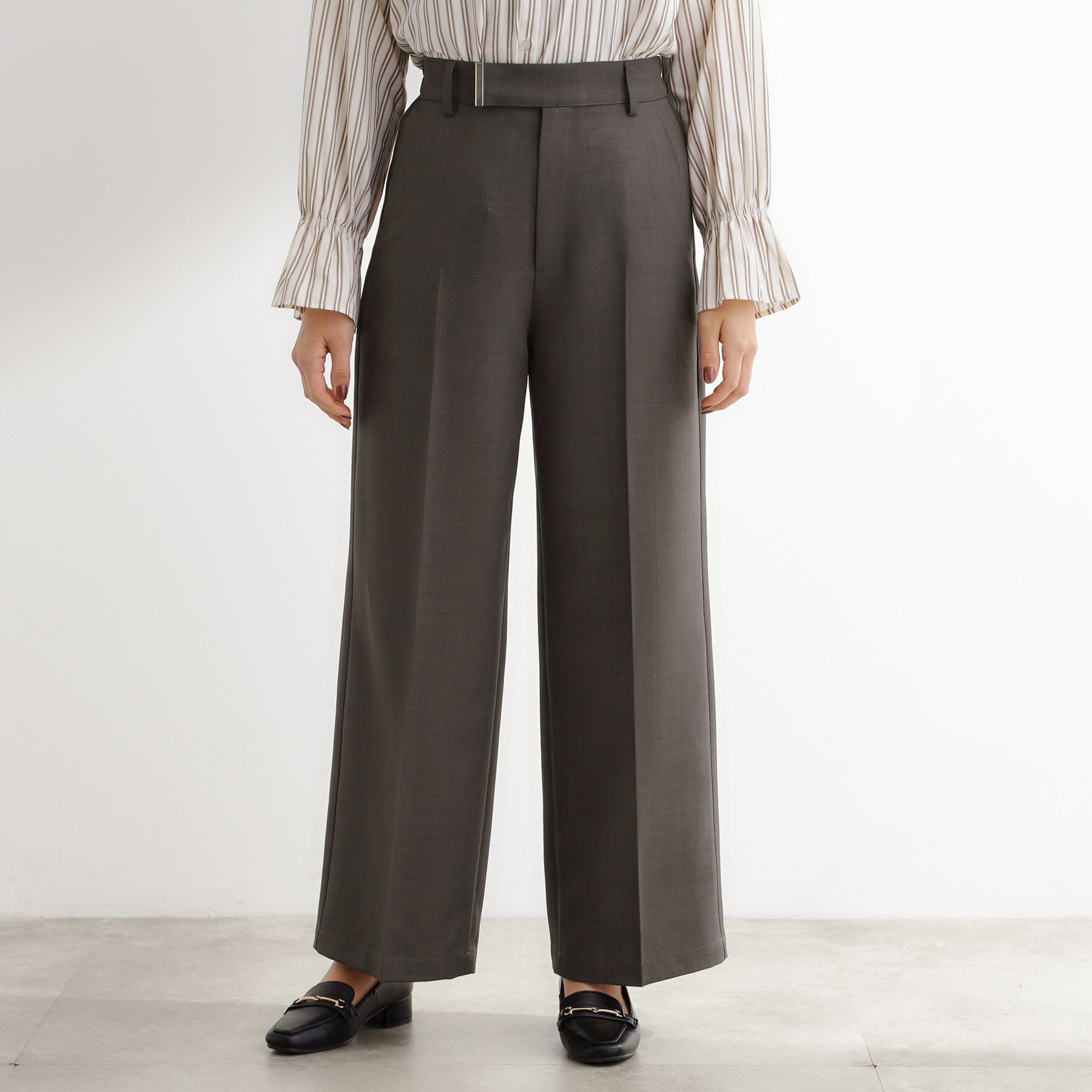 grove「【カセット服】洗えるストレートワイドパンツ」|その他|