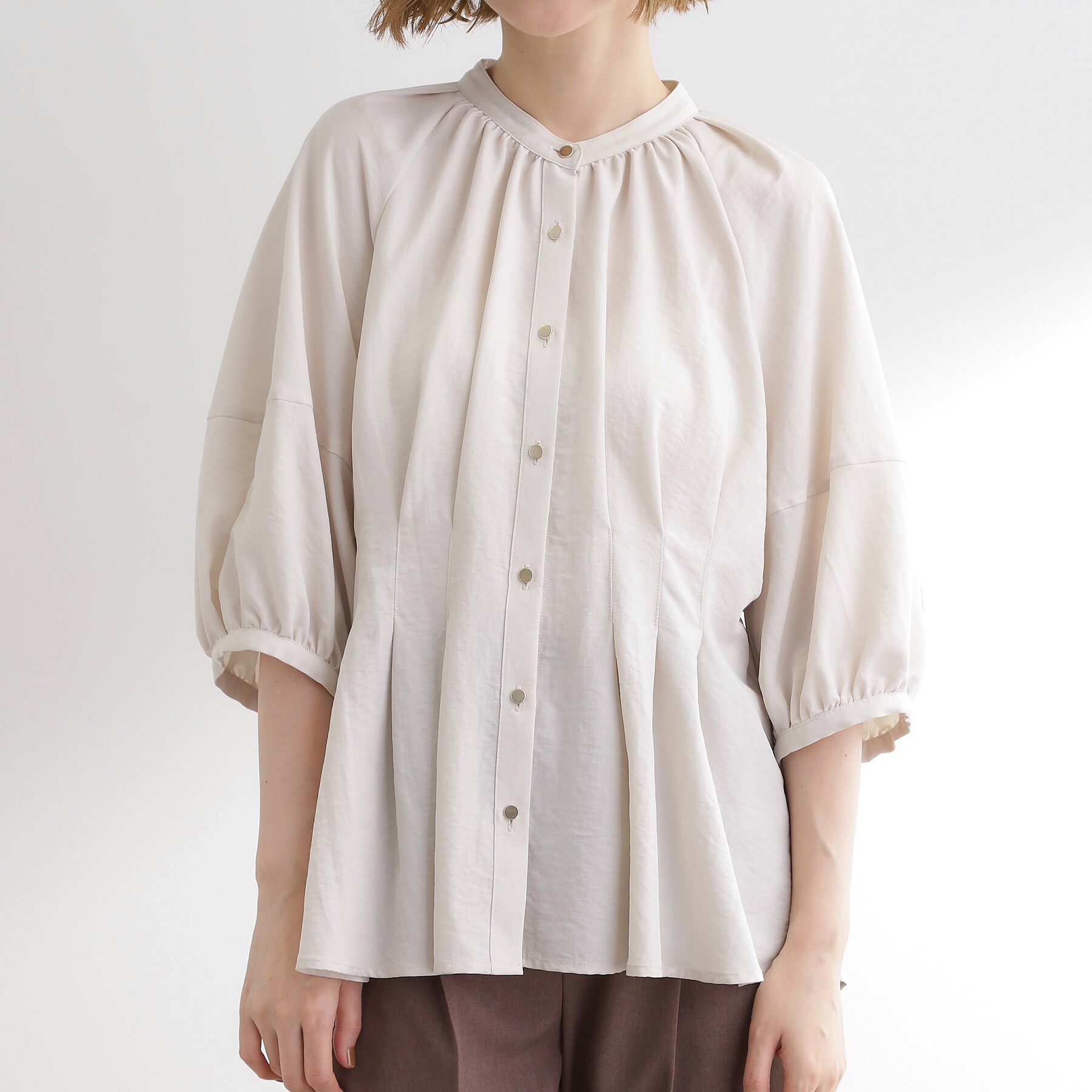 grove「ウエストタックチュニックブラウス」|シャツ・ブラウス|