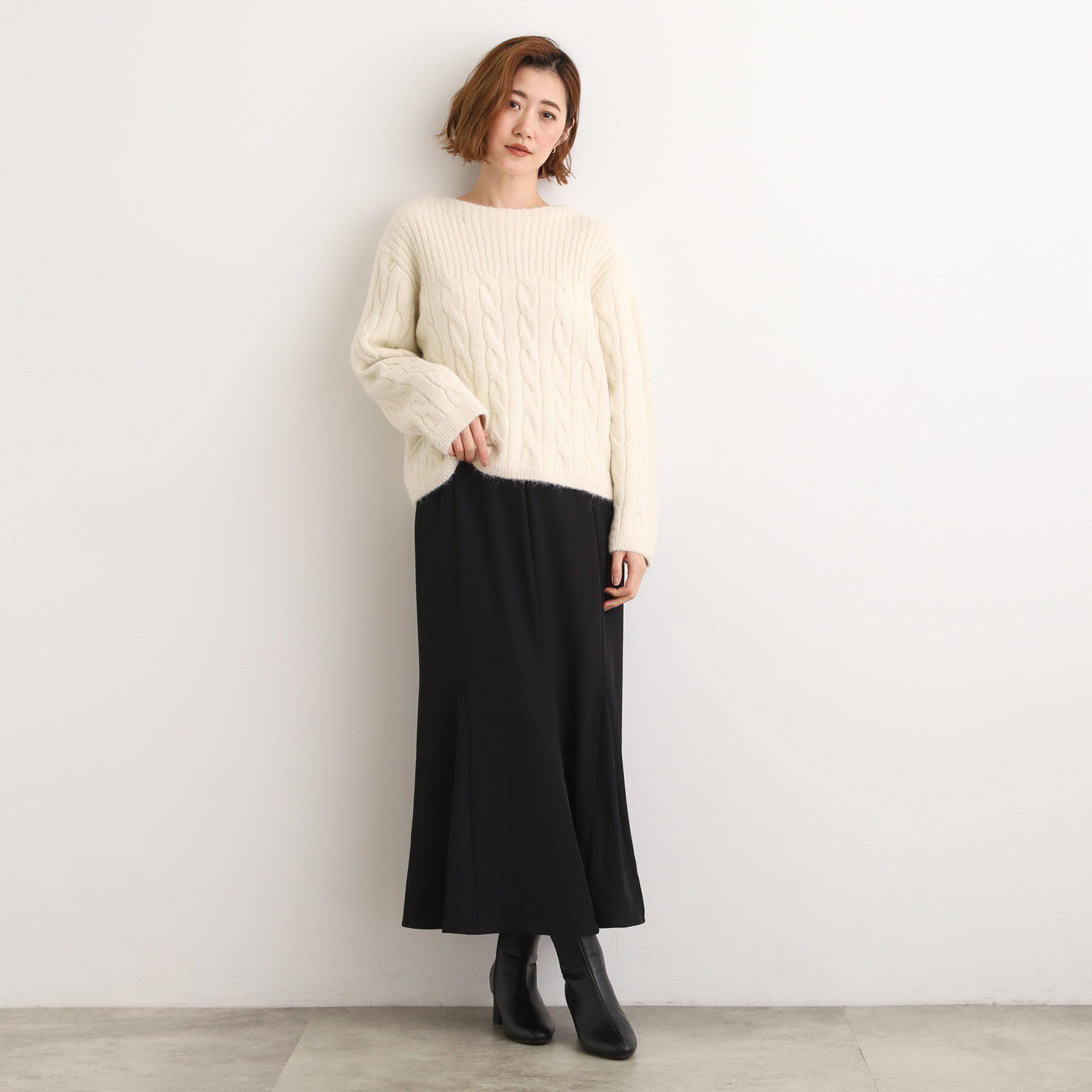 grove「ウエストサイドリブマーメイドスカート」|スカート|