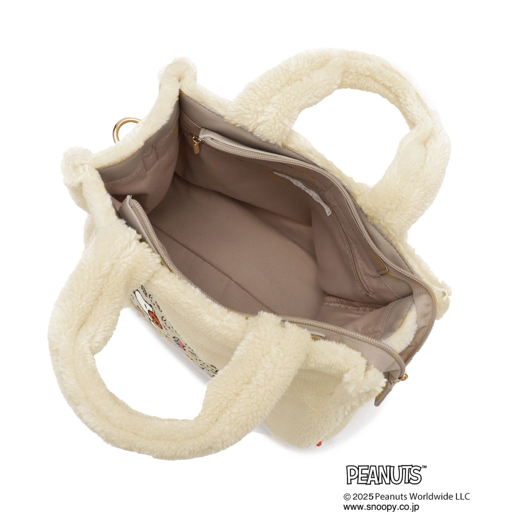 grove「【PEANUTS】ボアスクエア2WAYトート」|トートバッグ|